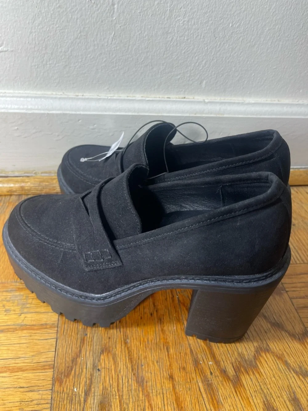 torrid Black Suede Platform Loafers